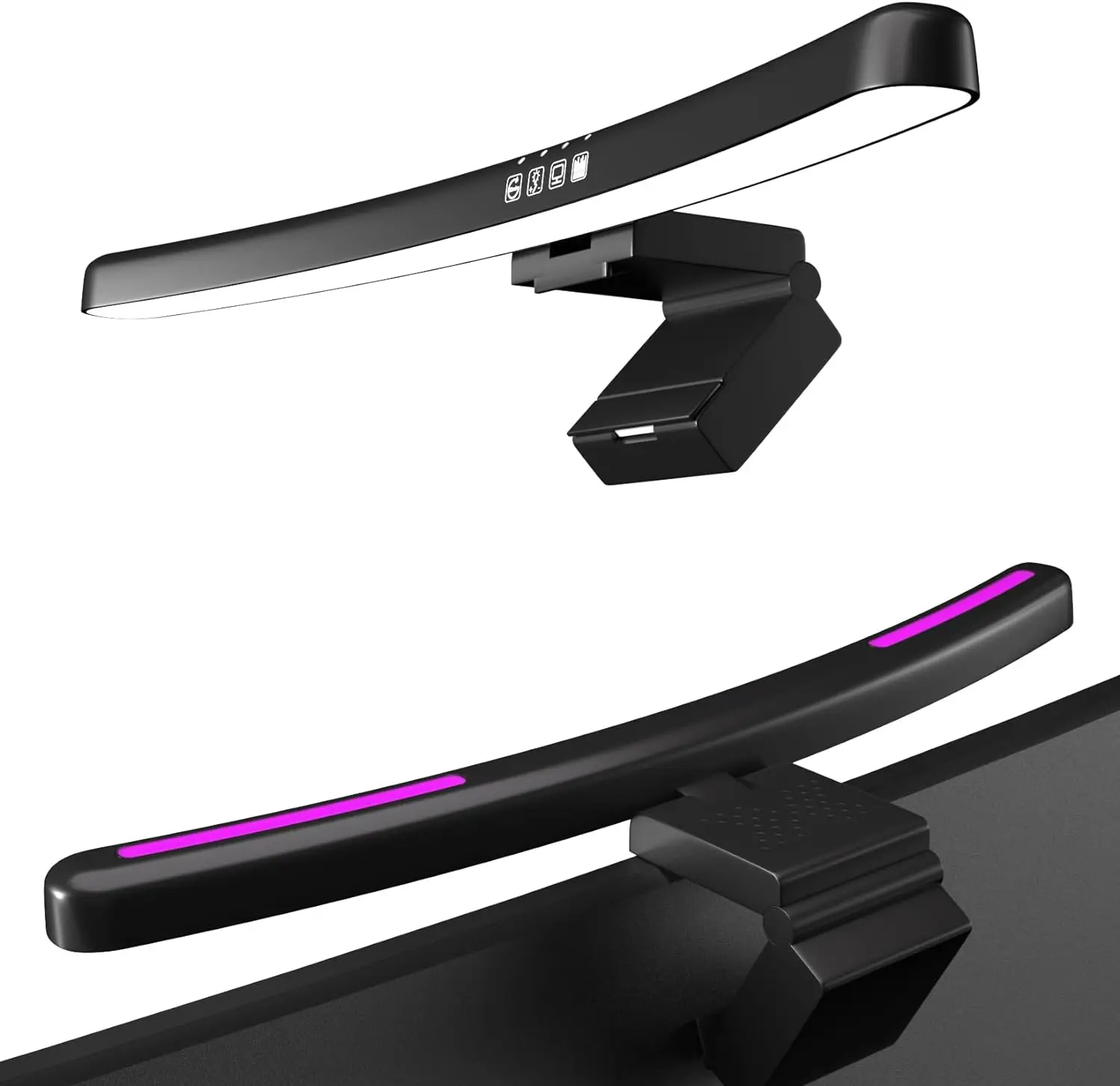 Gaming Monitor Curved - RGB 백라이트가 있는 모니터 라이트 바