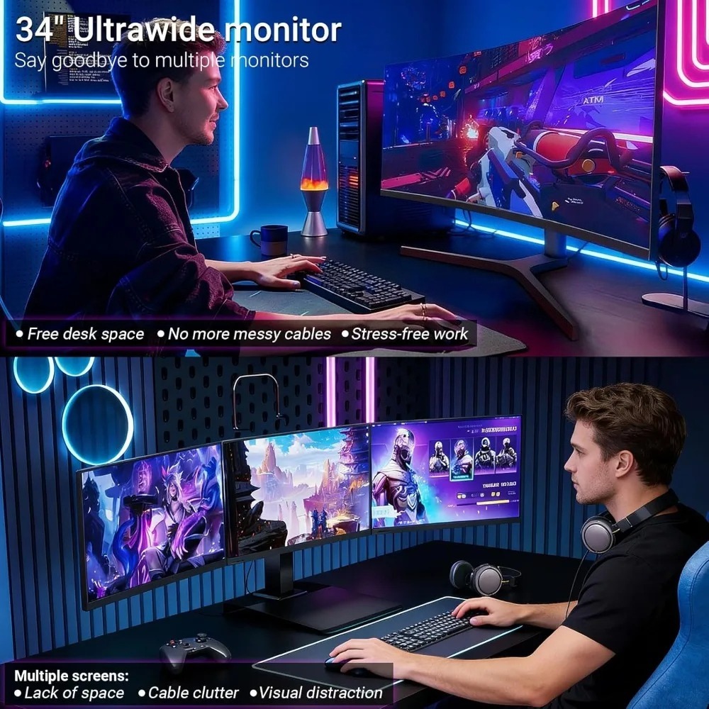 Gaming Monitor Curved - 정원용 34인치 커브드 게이밍 모니터 180Hz
