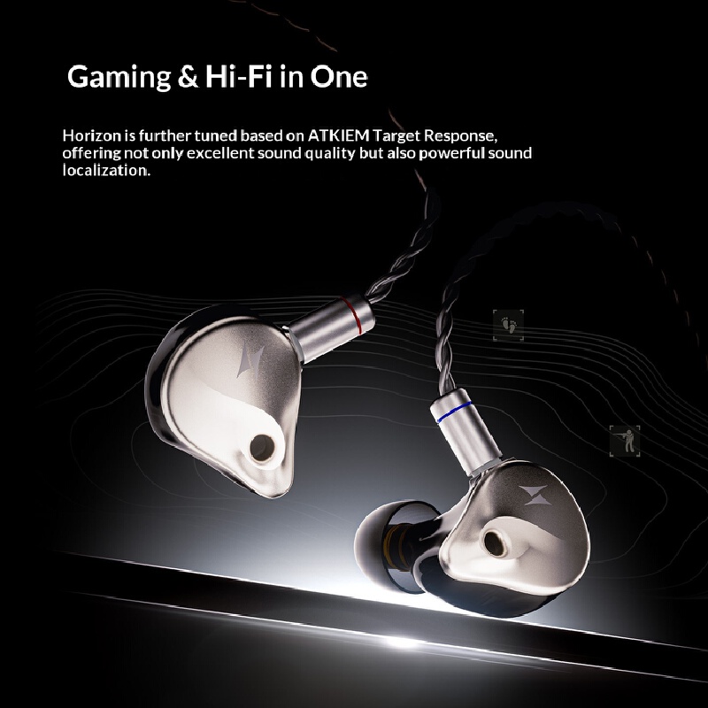 ATK Horizon 유선 인이어 헤드폰 게이밍 및 e - Esports Gaming Video 리뷰 및 가격