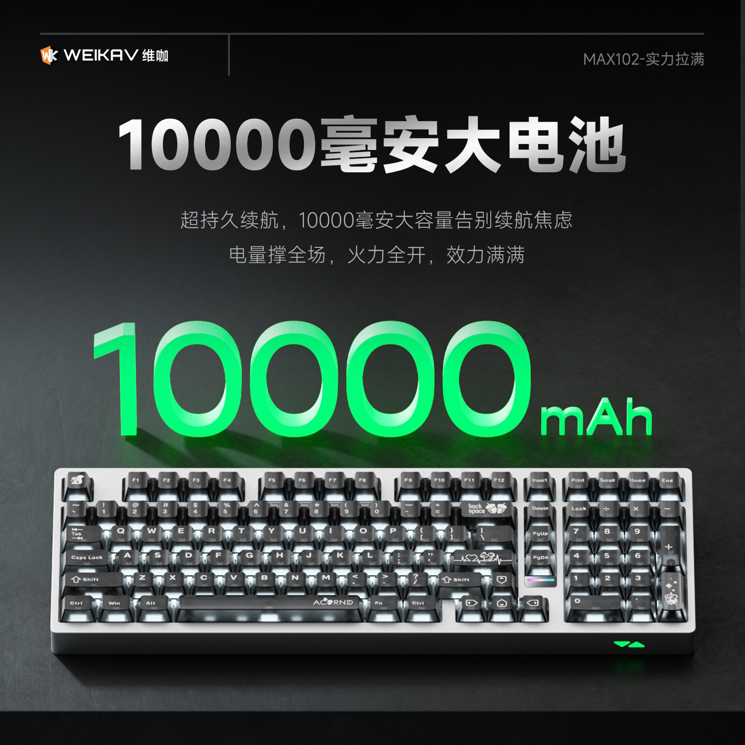Weika Max102 알루미늄 케이스 무선 기계식 키 - Esports Gamers 리뷰 및 가격