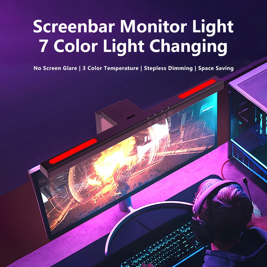 USB 무단계 디밍 스크린 교수형 조명 곡선 스크린 모 - Gaming Monitor Curved 리뷰 및 가격