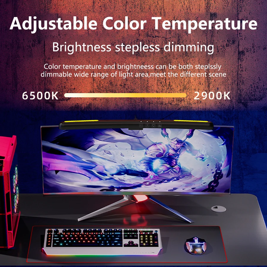 USB 무단계 디밍 스크린 교수형 조명 곡선 스크린 모 - Gaming Monitor Curved 리뷰 및 가격