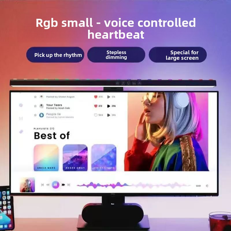 확장형 곡선 모니터 라이트 바: RGB 사운드 반응형, - Gaming Monitor Curved 리뷰 및 가격